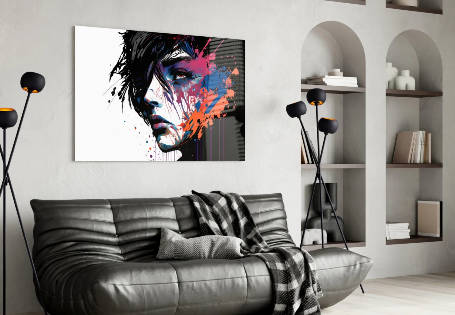 Rebel Beauty Glass Wall Art || Designer Collection - Image 5