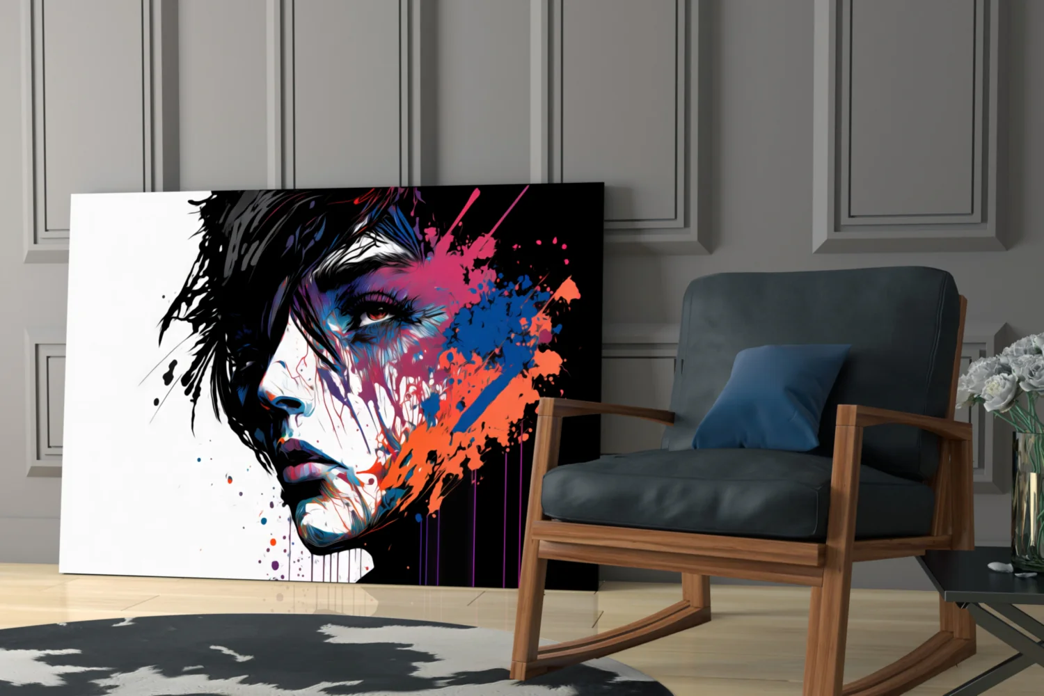 Rebel Beauty Glass Wall Art || Designer Collection - Image 7