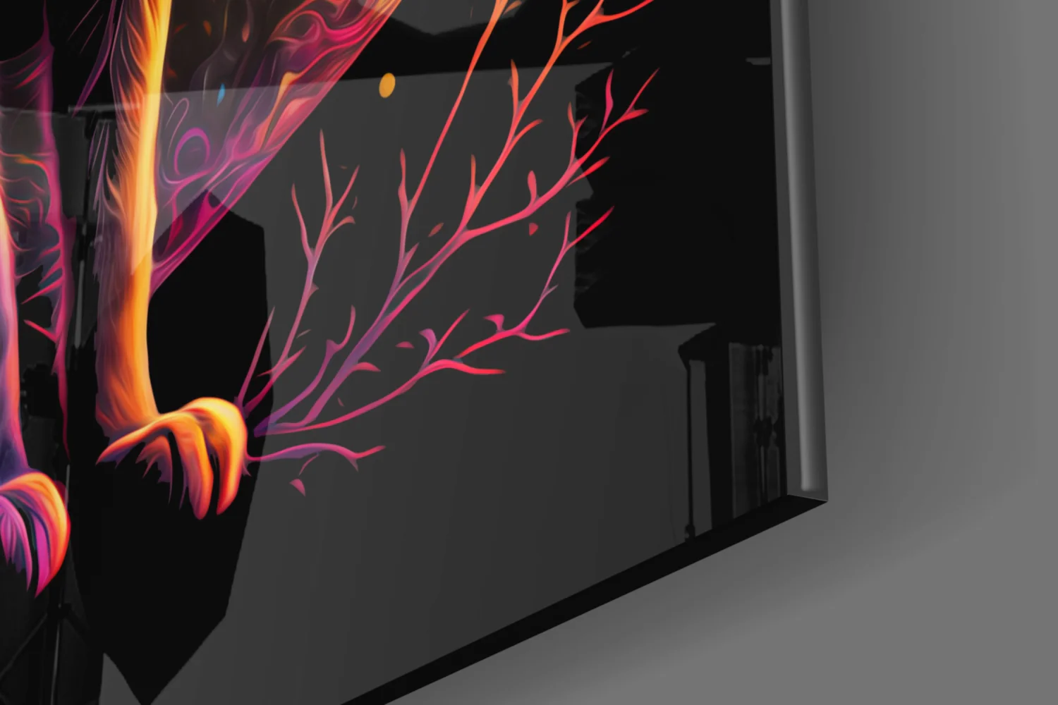 Moon Cat Glass Wall Art  || Designer Collection - Image 8