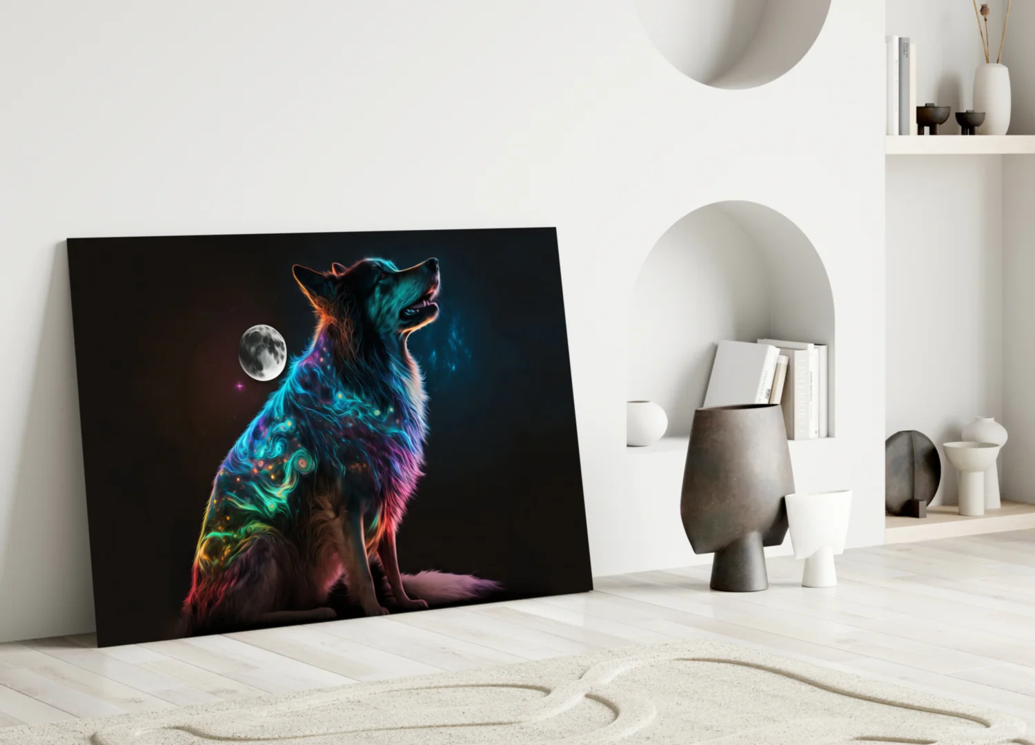 Space Dog Glass Wall Art  || Designer Collection - Image 4