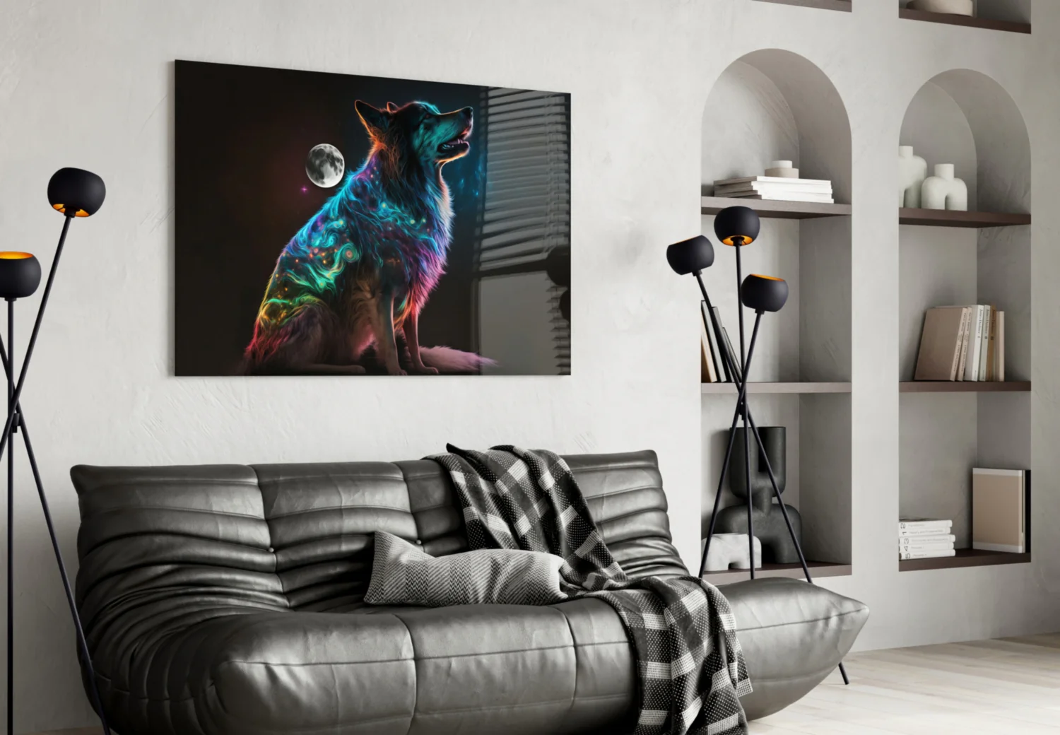 Space Dog Glass Wall Art  || Designer Collection - Image 5