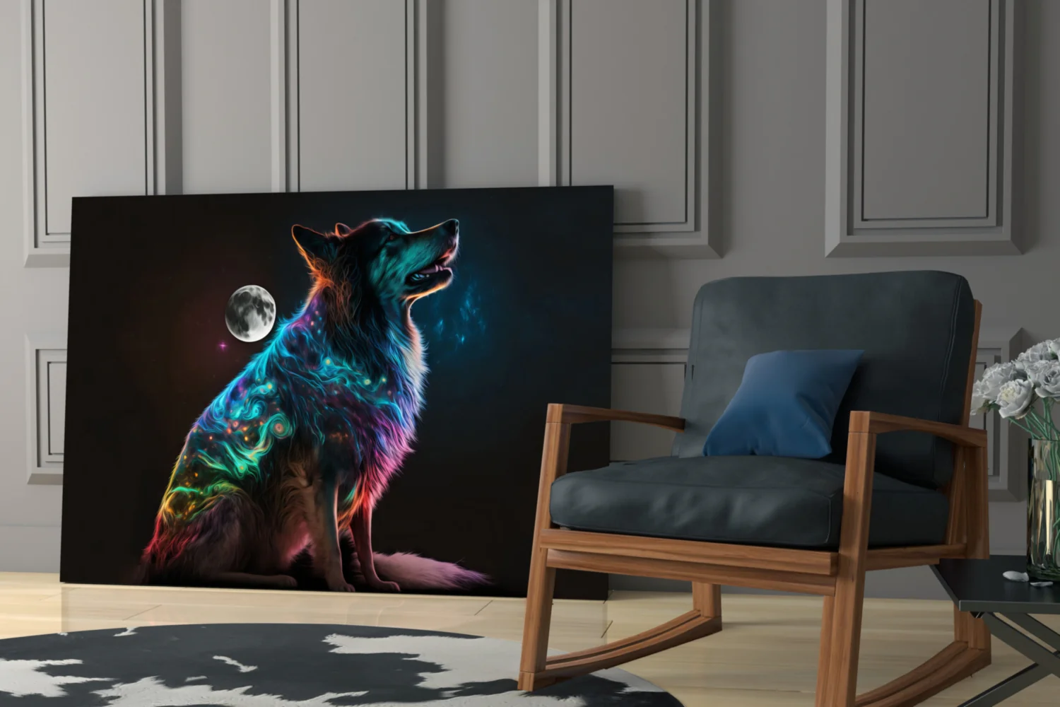 Space Dog Glass Wall Art  || Designer Collection - Image 7