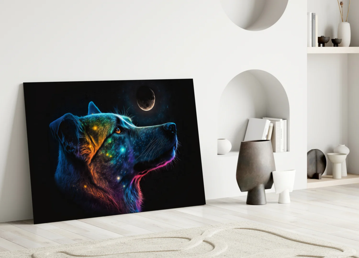 Space Dog Glass Wall Art || Designer Collection - Image 4