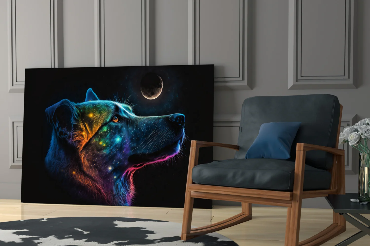 Space Dog Glass Wall Art || Designer Collection - Image 7