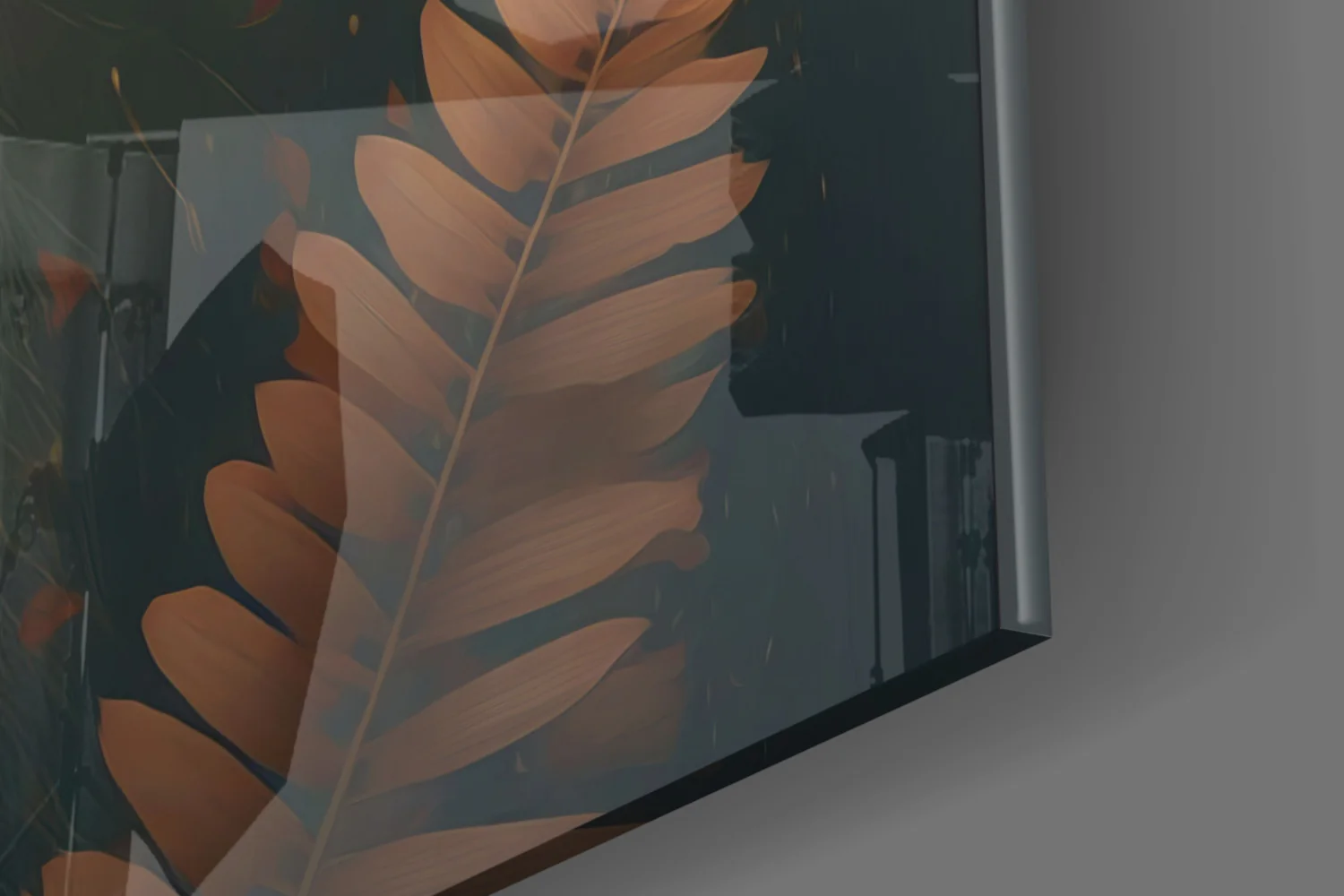 Princess of Flowers Glass Wall Art || Designer Collection - Image 8
