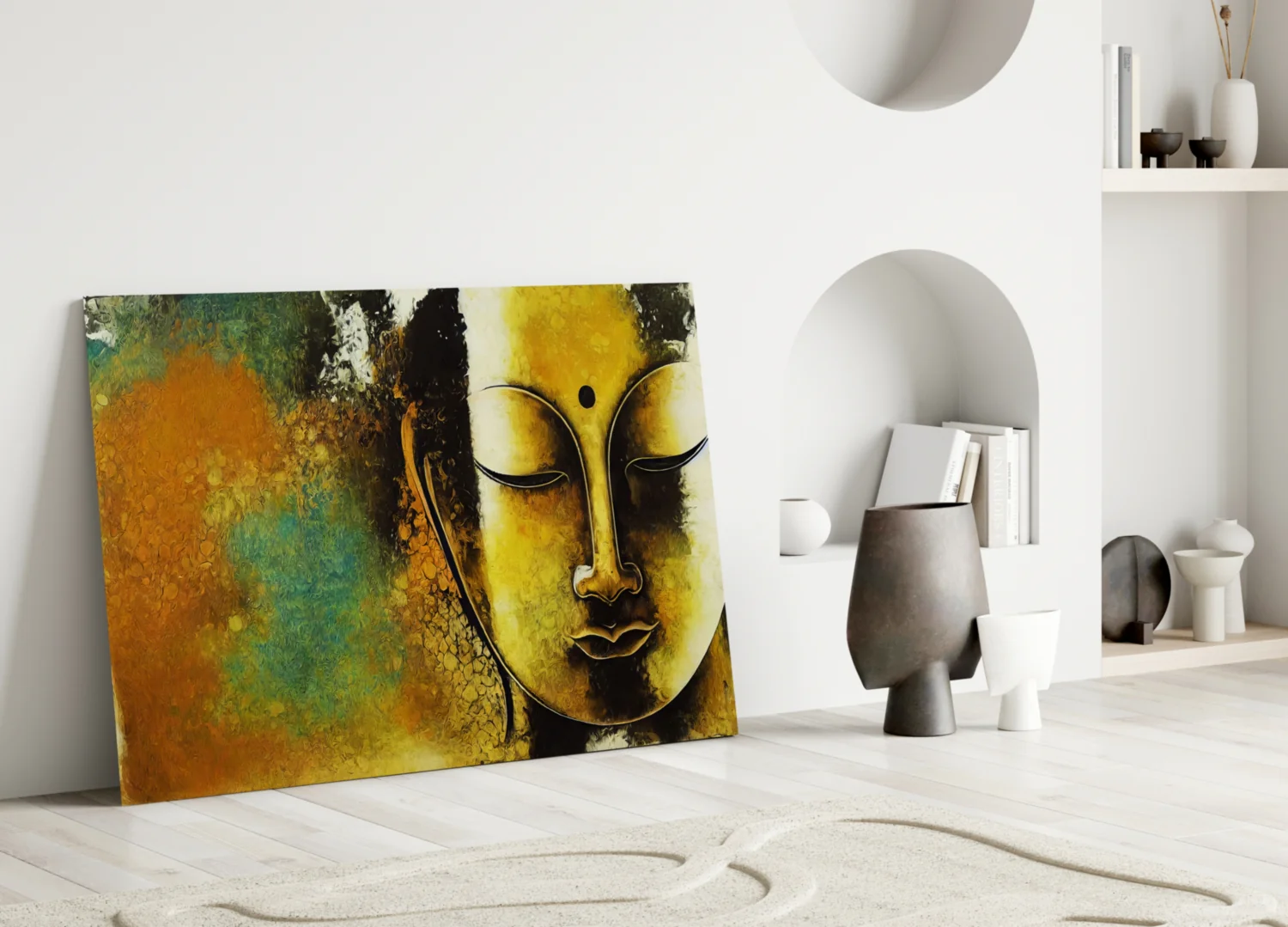 Buddha Glass Wall Art || Designer Collection - Image 4