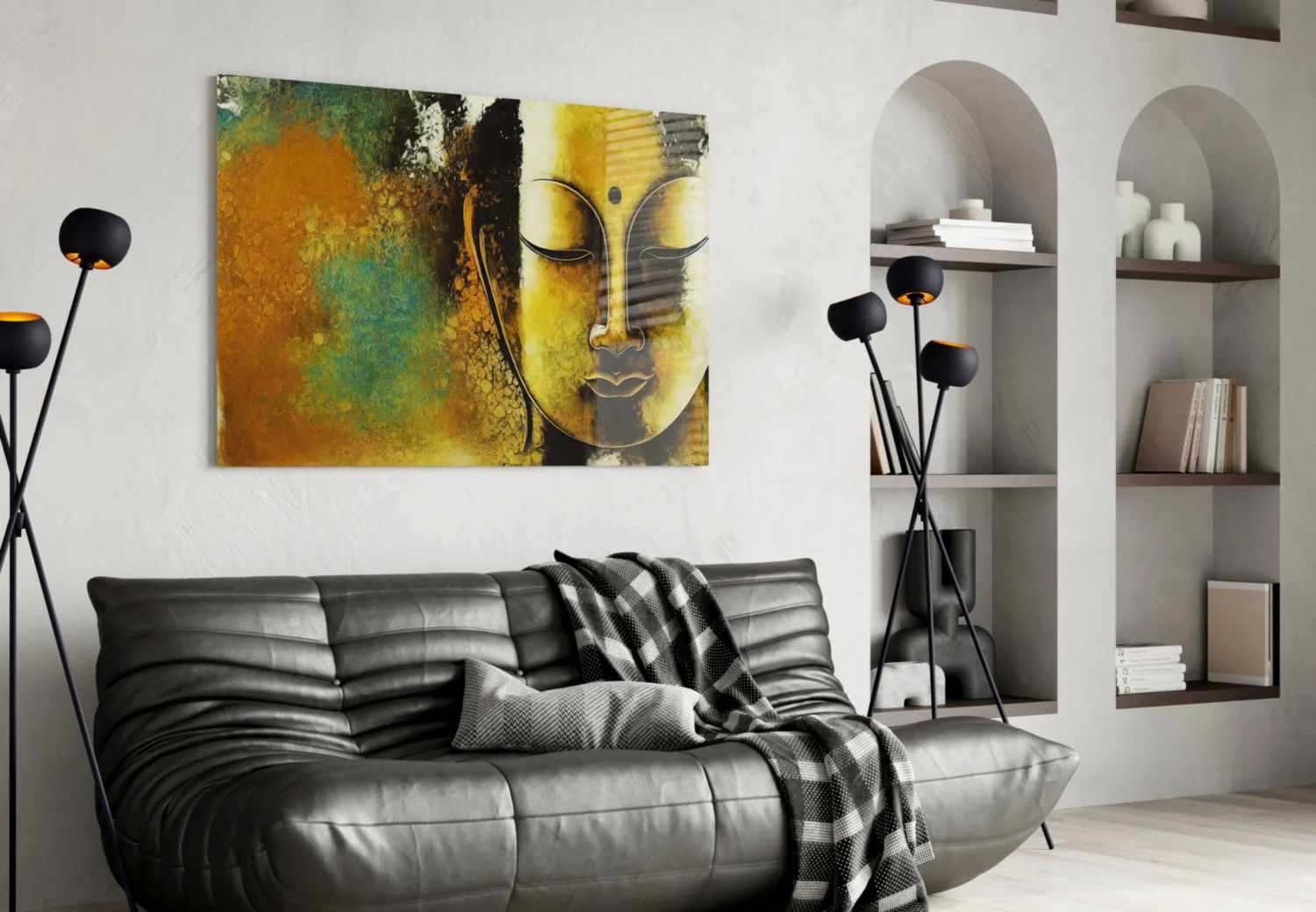 Buddha Glass Wall Art || Designer Collection - Image 5