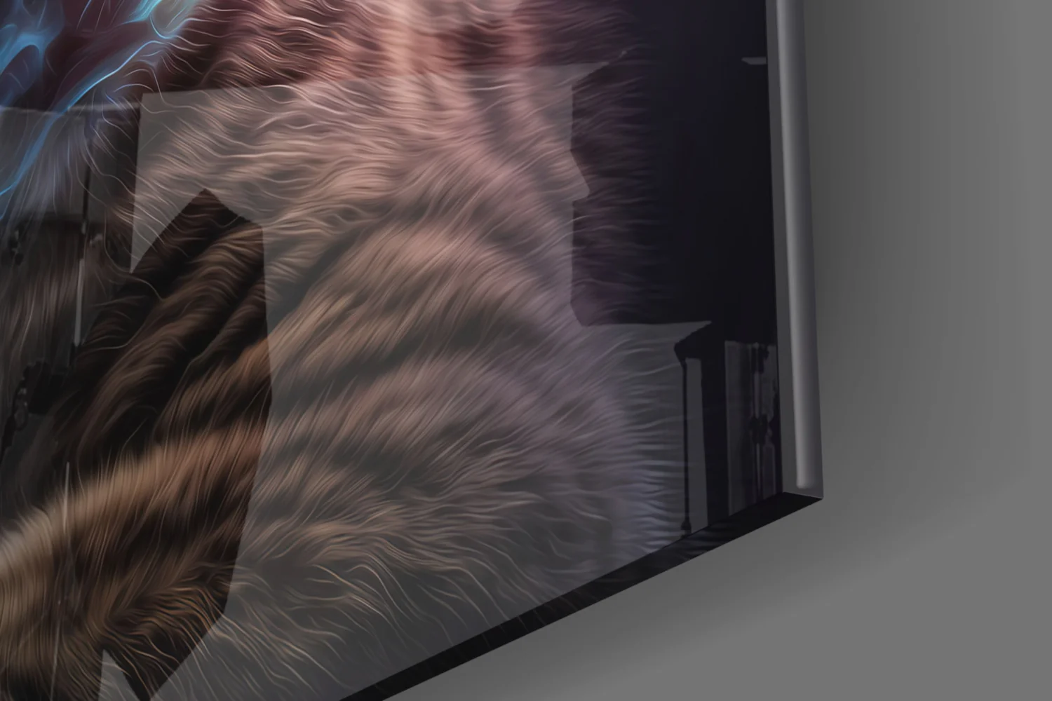 Moon Cat Glass Wall Art  || Designer Collection - Image 8