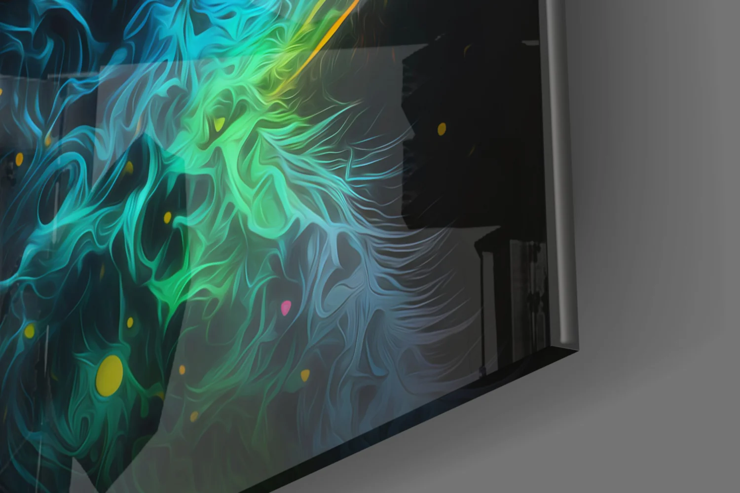 Moon Cat Glass Wall Art  || Designer Collection - Image 8