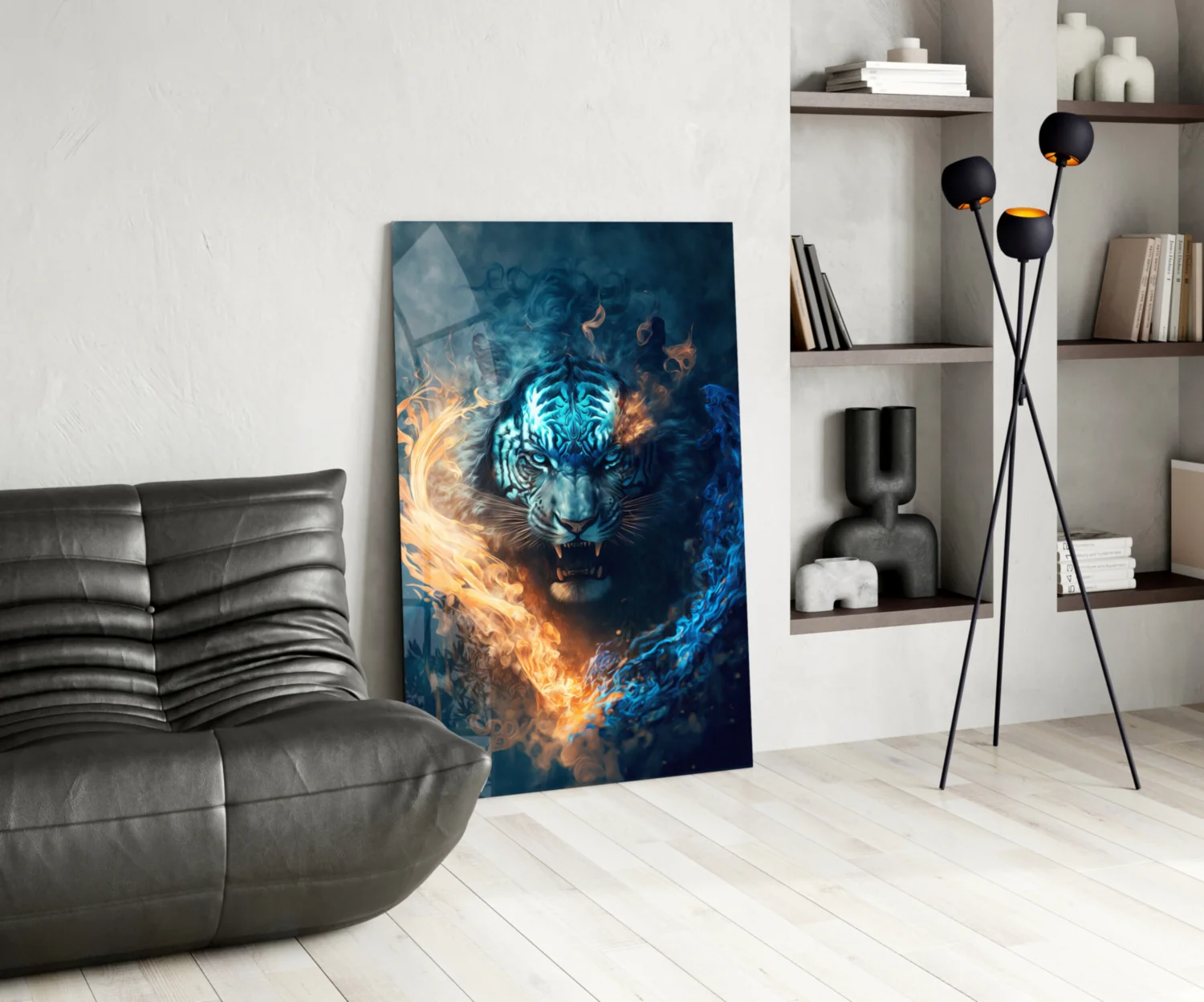 Flaming Anger Glass Wall Art  || Designer Collection - Image 6