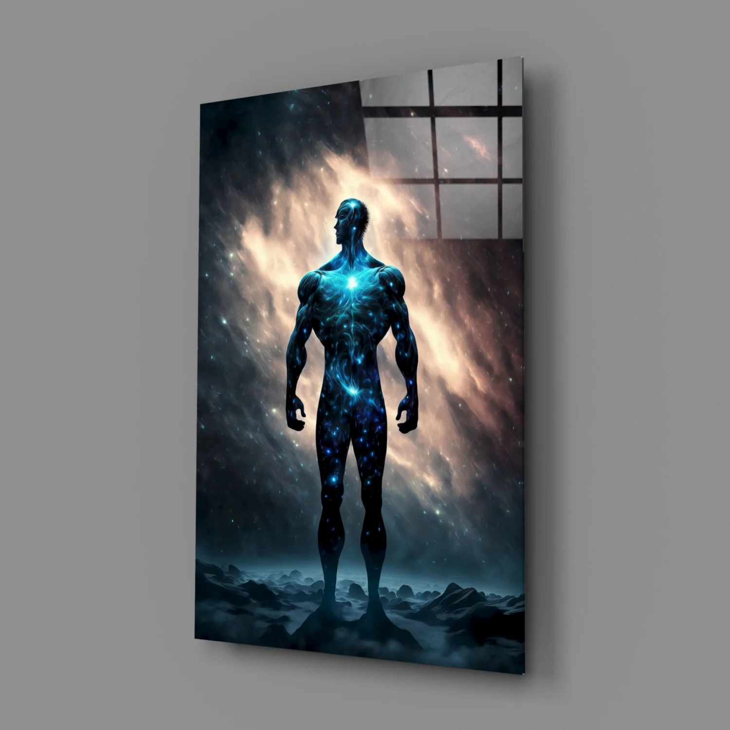 Vitruvius Man Glass Wall Art  || Designers Collection - Image 3