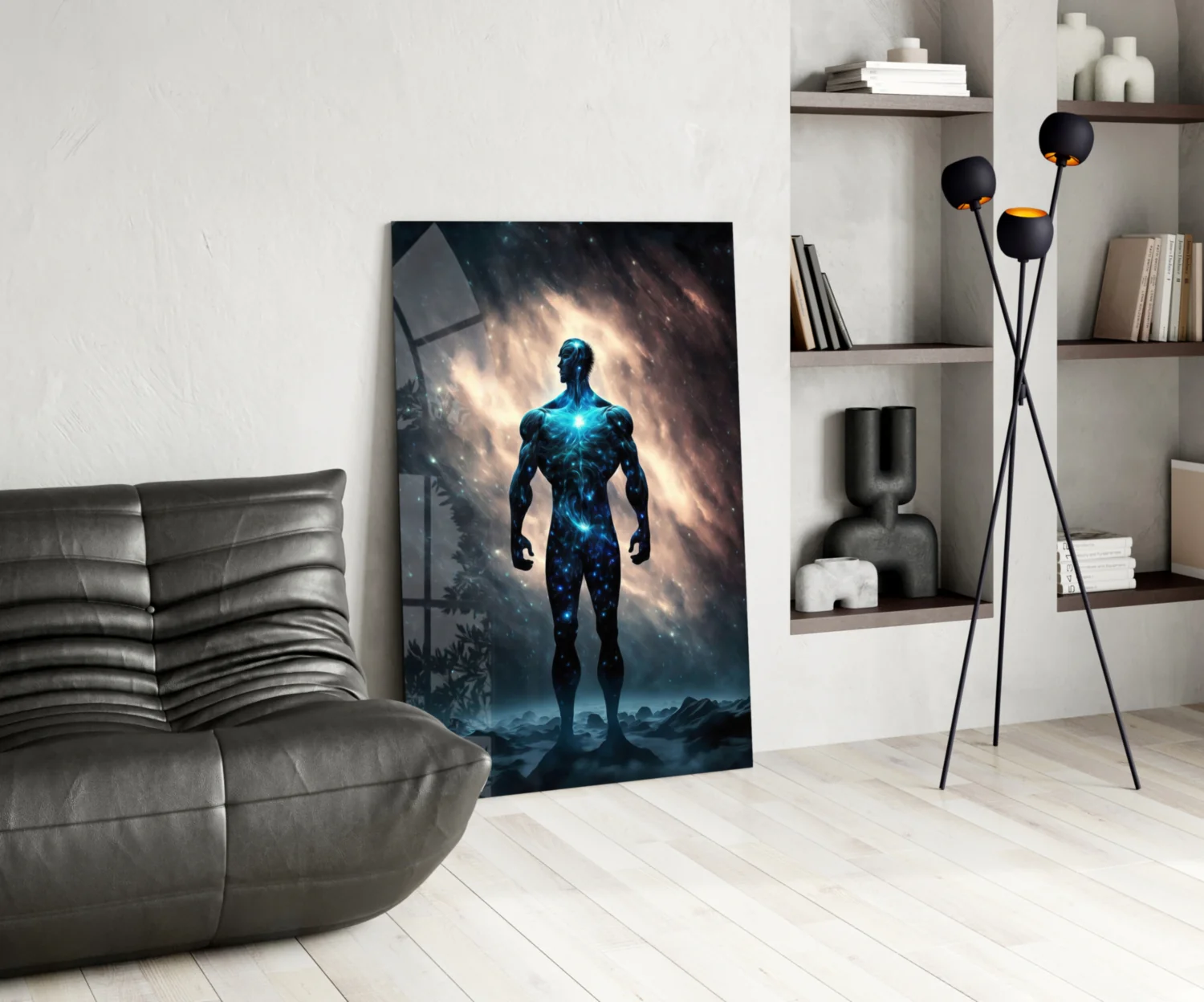 Vitruvius Man Glass Wall Art  || Designers Collection - Image 6
