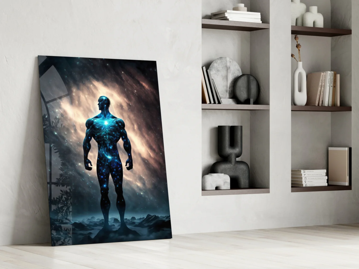 Vitruvius Man Glass Wall Art  || Designers Collection - Image 7