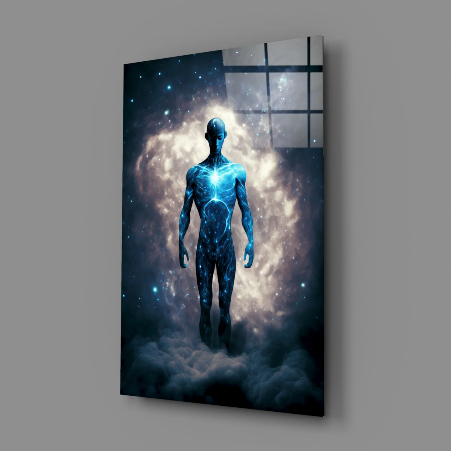 Vitruvius Man Glass Wall Art  || Designers Collection - Image 3