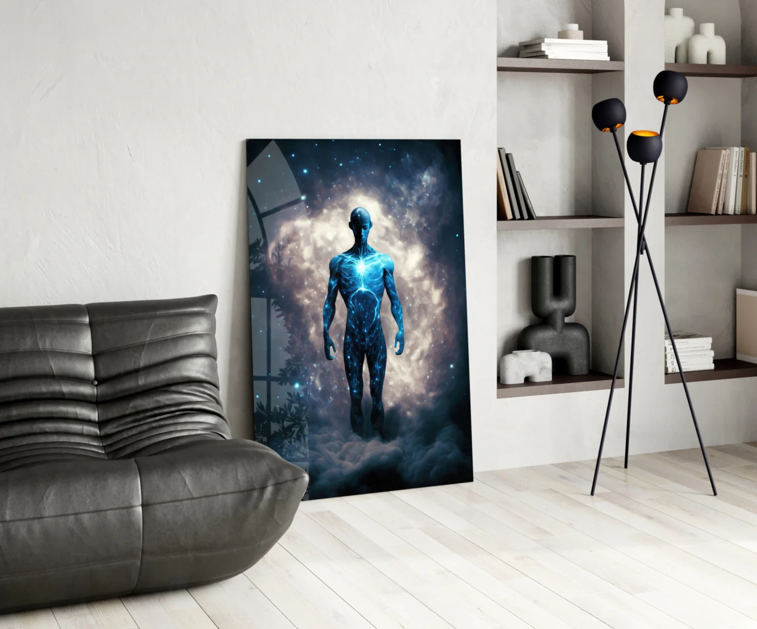 Vitruvius Man Glass Wall Art  || Designers Collection - Image 6