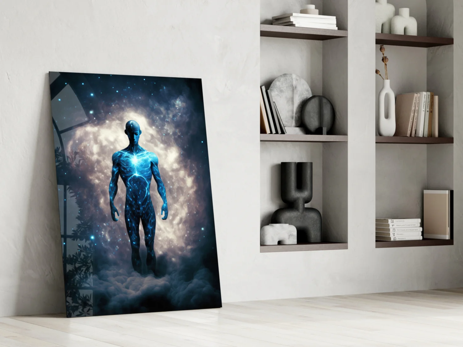 Vitruvius Man Glass Wall Art  || Designers Collection - Image 7