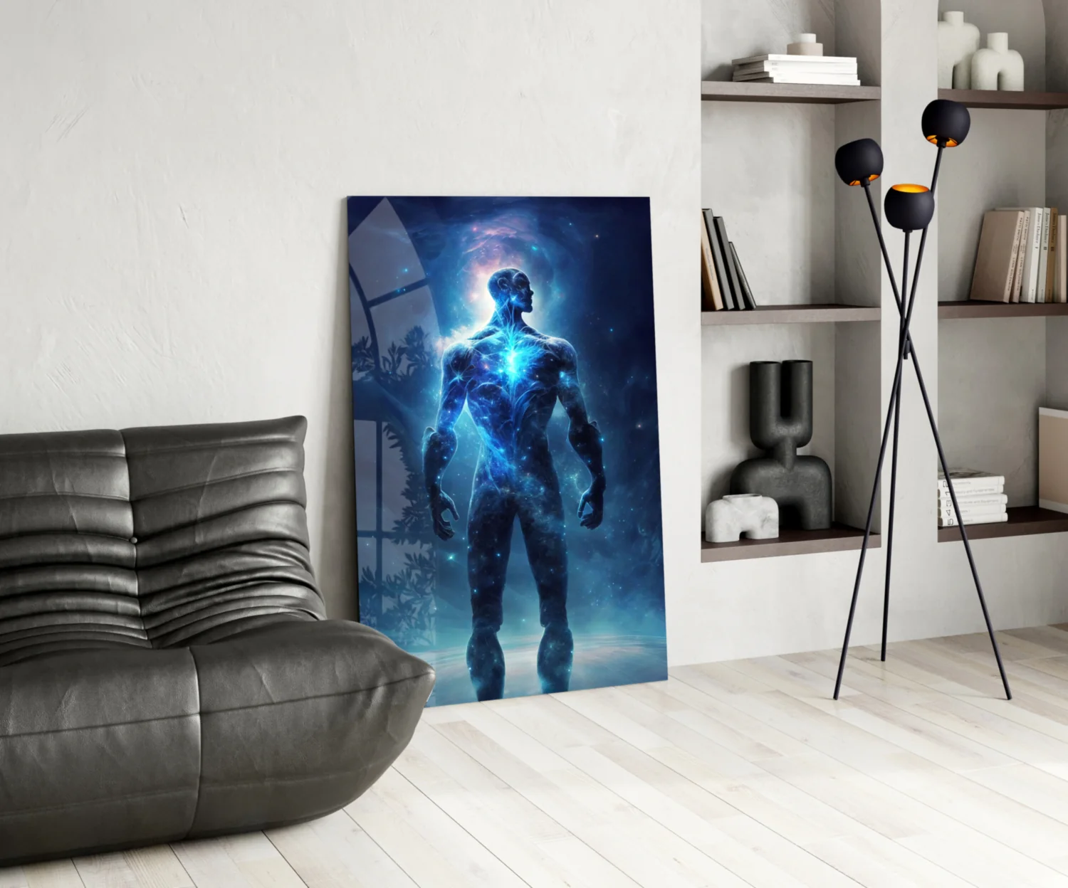 Vitruvius Man Glass Wall Art || Designers Collection - Image 6
