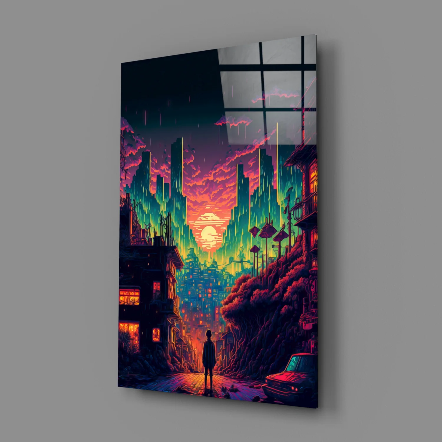 Walk to the New Life Glass Wall Art  || Designers Collection - Image 3