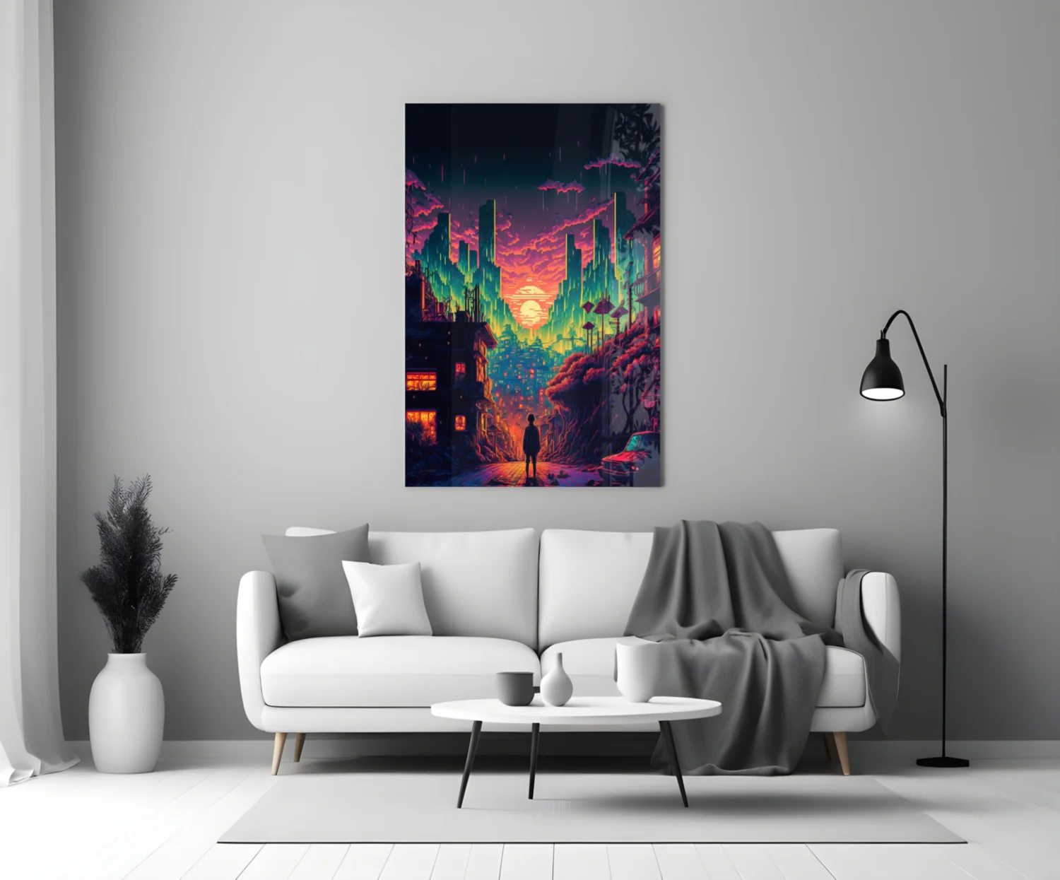 Walk to the New Life Glass Wall Art  || Designers Collection - Image 4