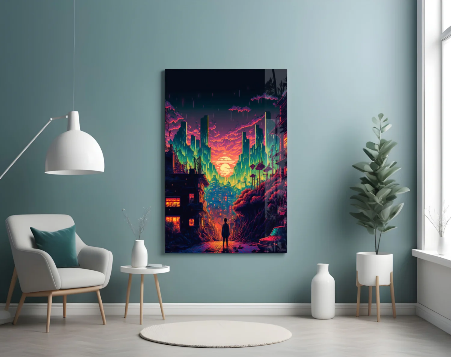 Walk to the New Life Glass Wall Art  || Designers Collection - Image 5