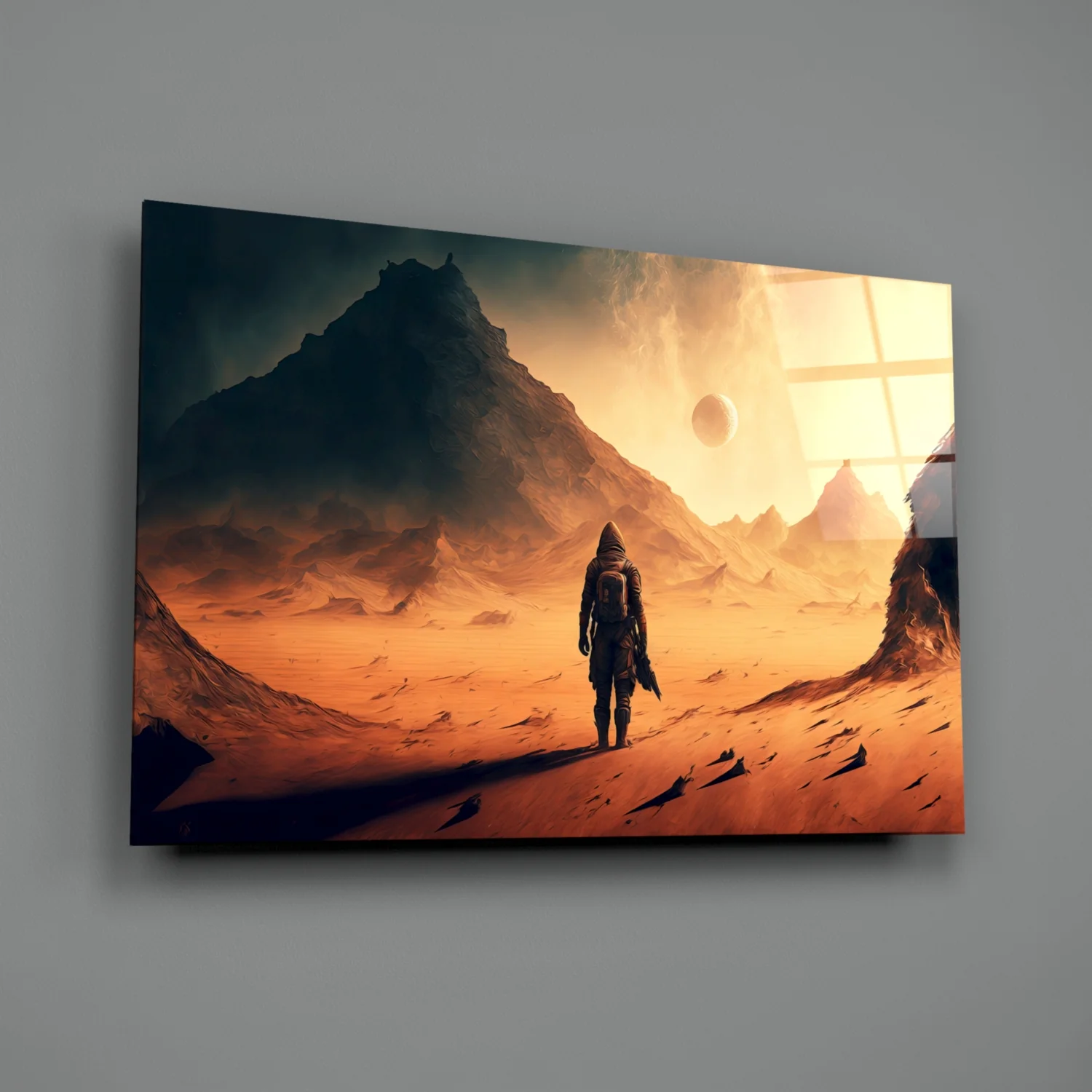 Walk on Another Planet Glass Wall Art || Designers Collection - Image 3