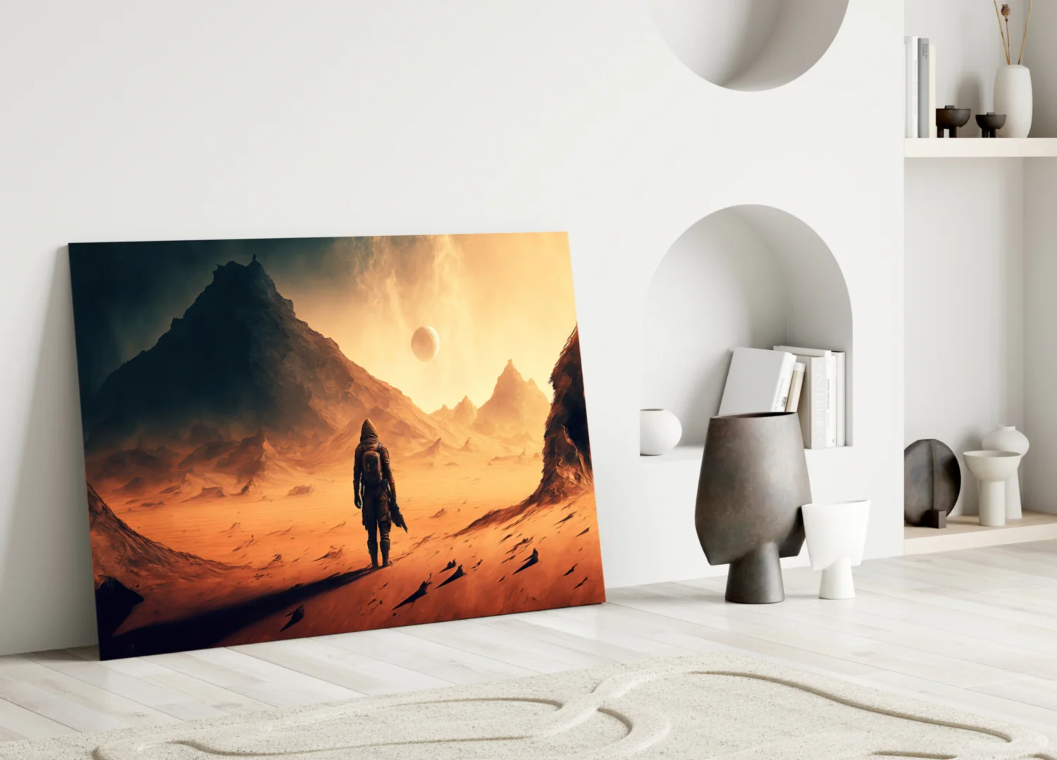 Walk on Another Planet Glass Wall Art || Designers Collection - Image 4