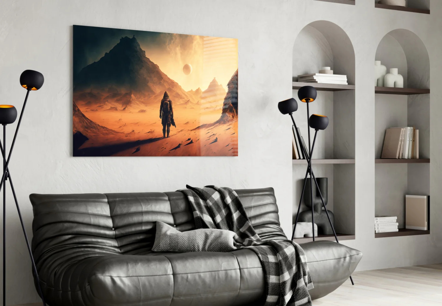 Walk on Another Planet Glass Wall Art || Designers Collection - Image 5