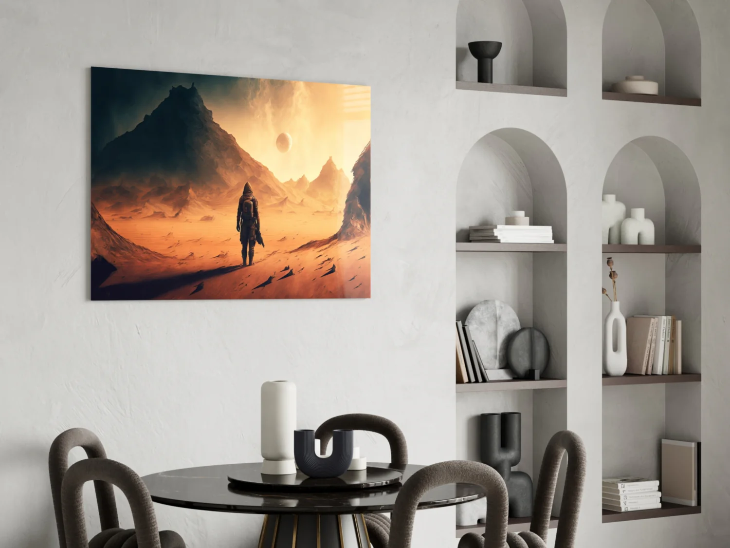 Walk on Another Planet Glass Wall Art || Designers Collection - Image 6