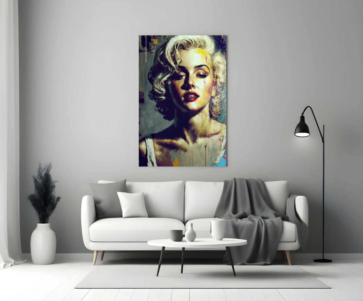 Marilyn Monroe Glass Wall Art || Designer Collection - Image 4