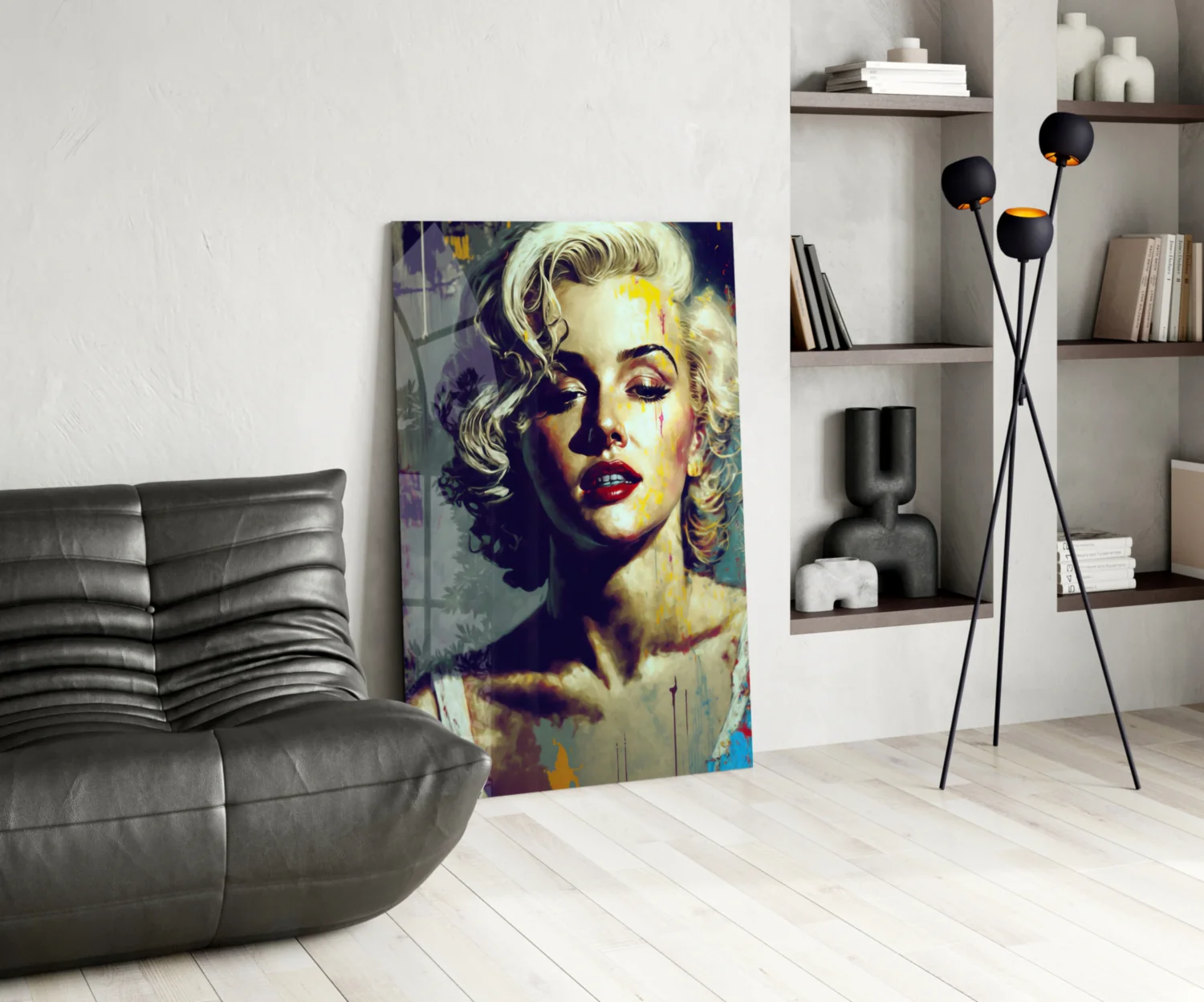 Marilyn Monroe Glass Wall Art || Designer Collection - Image 6