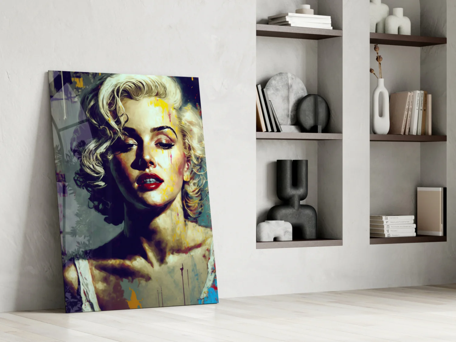 Marilyn Monroe Glass Wall Art || Designer Collection - Image 7