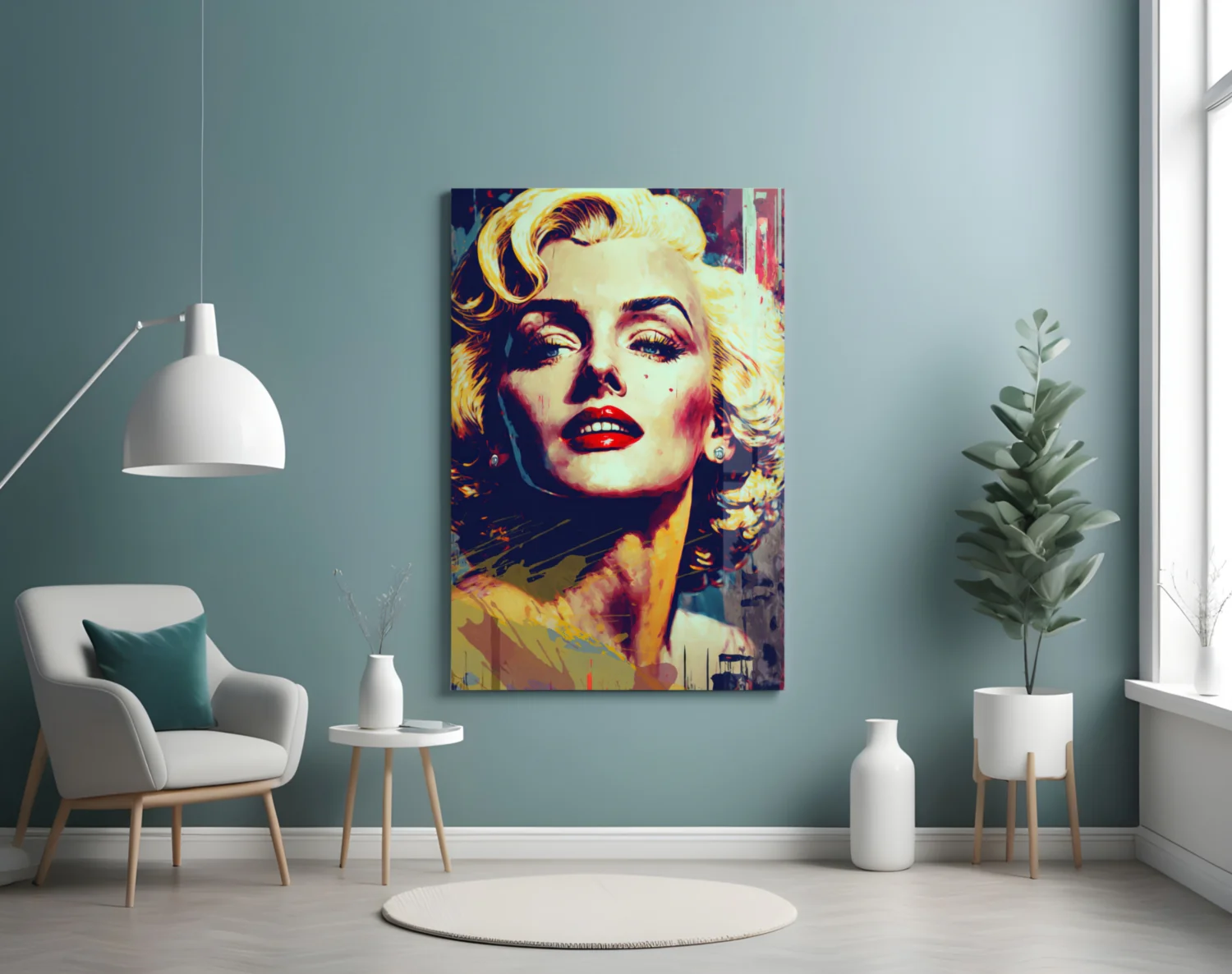 Marilyn Monroe Glass Wall Art  || Designer Collection - Image 5