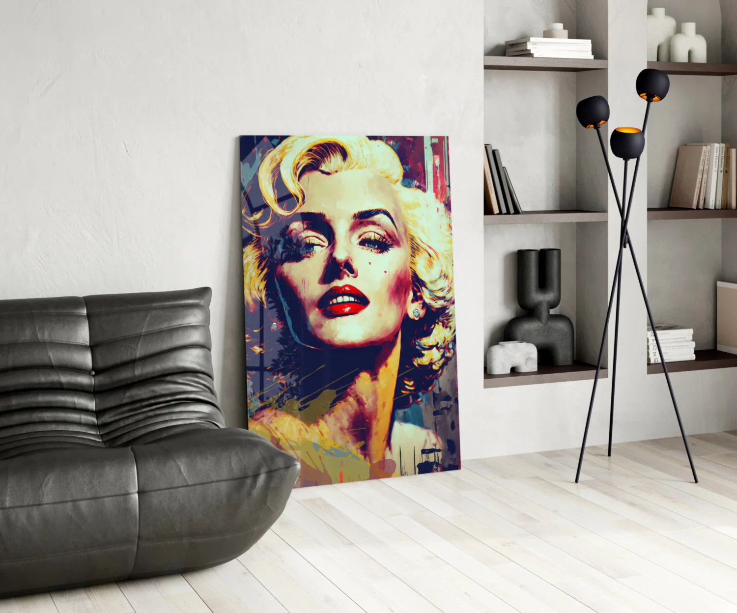 Marilyn Monroe Glass Wall Art  || Designer Collection - Image 6