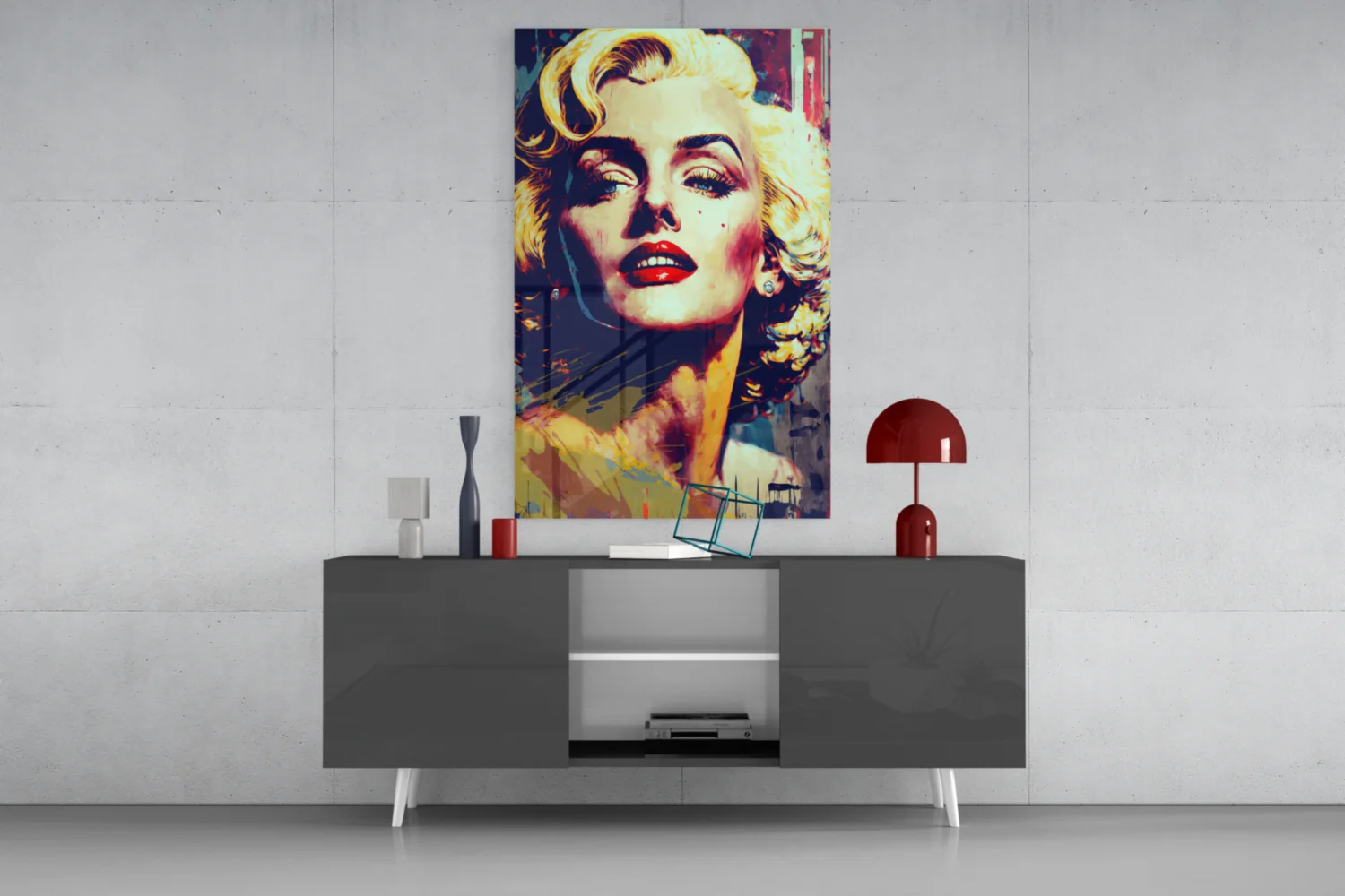 Marilyn Monroe Glass Wall Art  || Designer Collection - Image 9