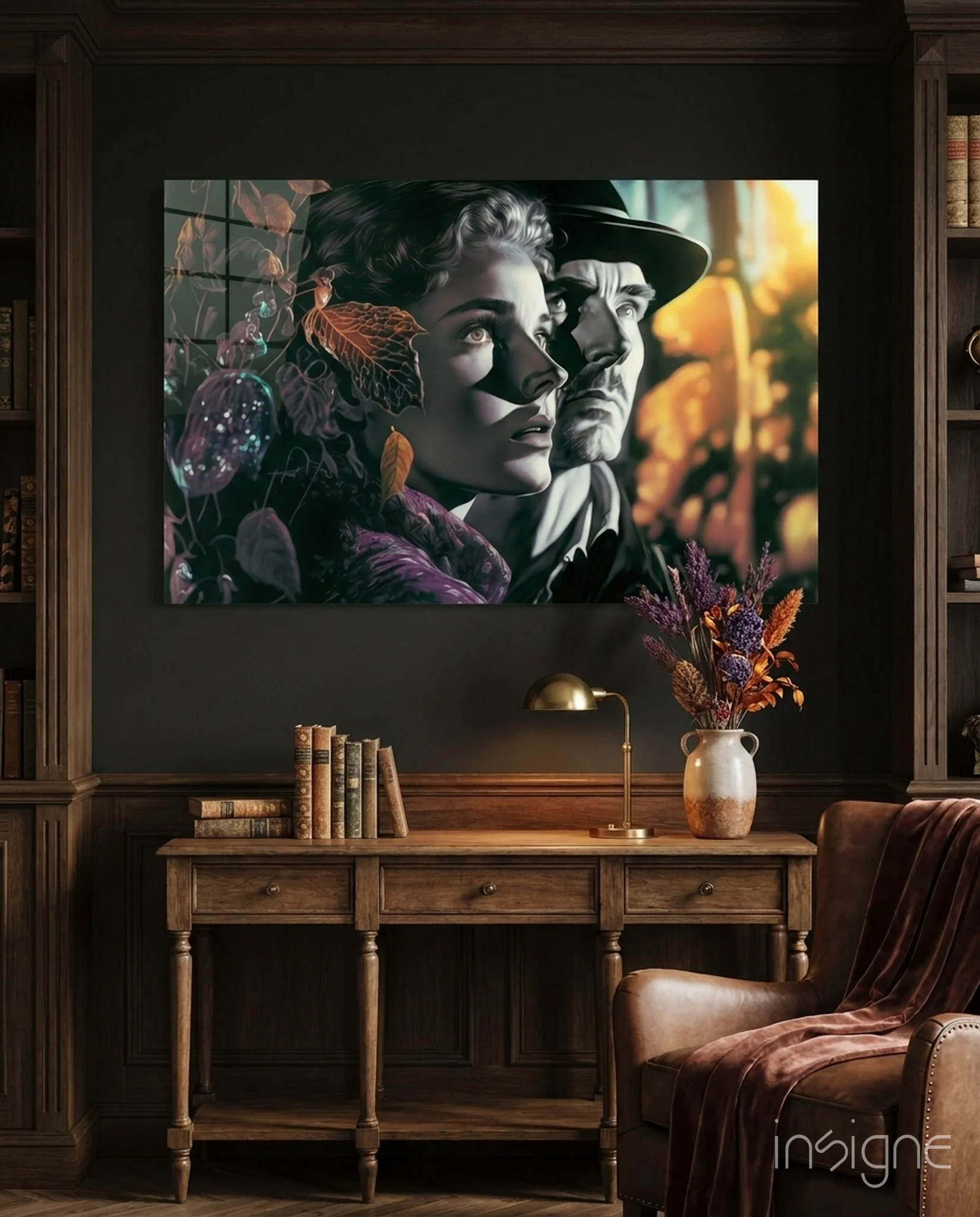 Nostalgic Scenes Glass Wall Art || Designer Collection