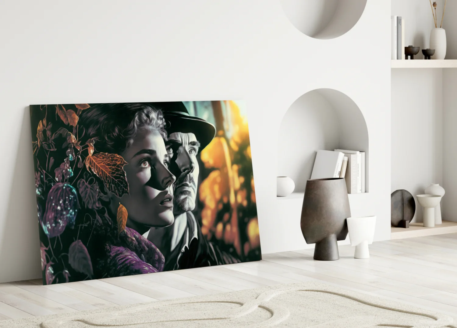 Nostalgic Scenes Glass Wall Art || Designer Collection - Image 4