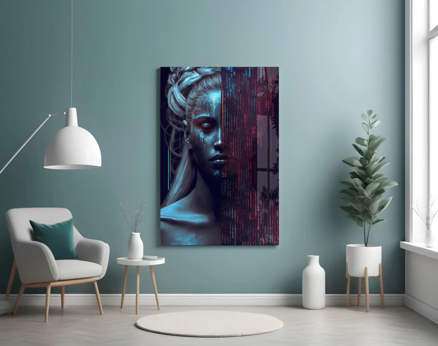 Human Software Glass Wall Art || Designer Collection - Image 5