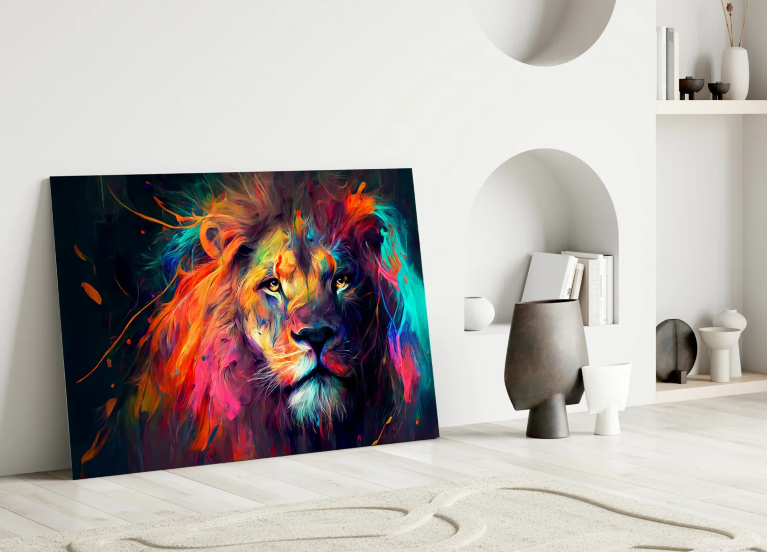 Nobility of the Lion Glass Wall Art || Designer Collection - Image 4