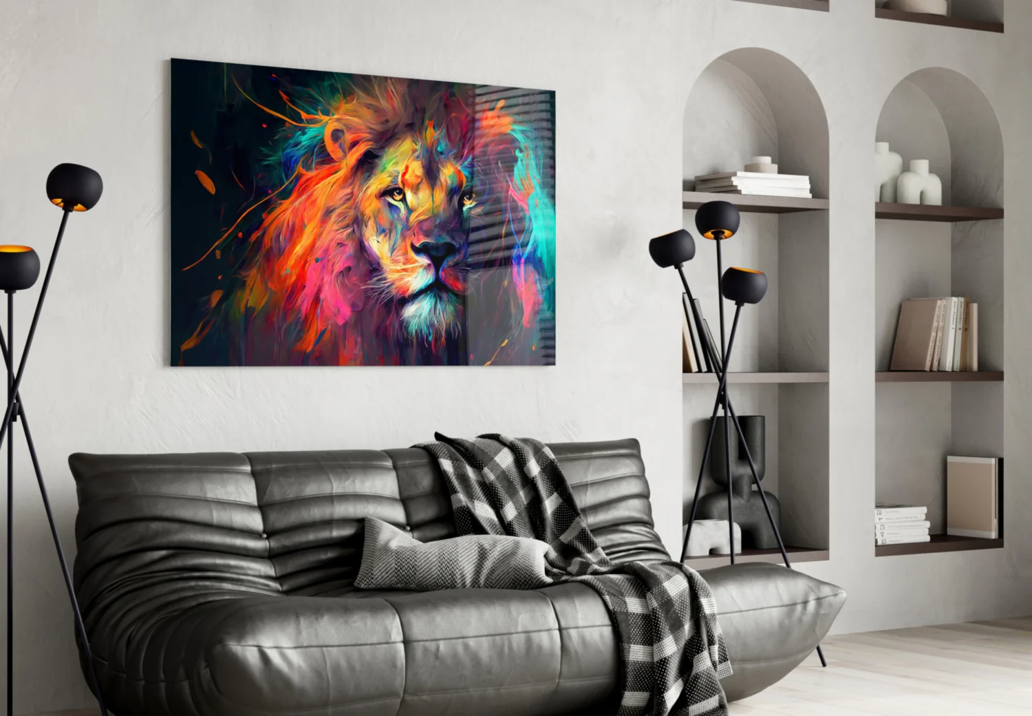 Nobility of the Lion Glass Wall Art || Designer Collection - Image 5