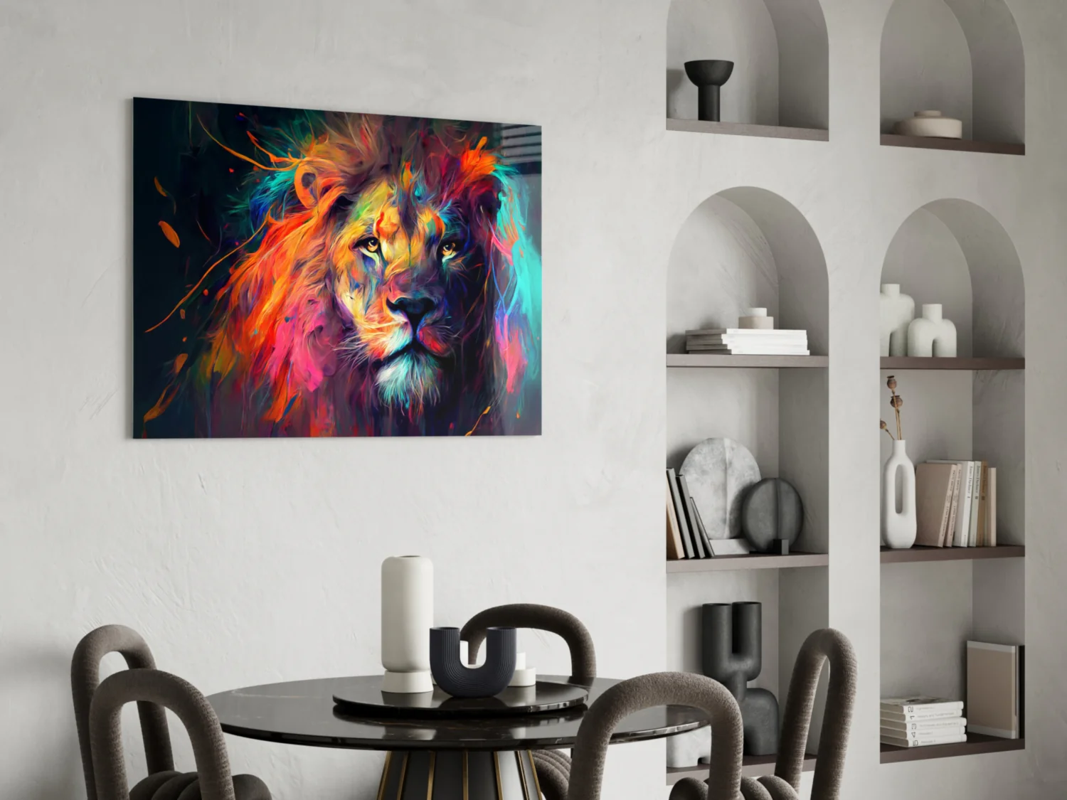 Nobility of the Lion Glass Wall Art || Designer Collection - Image 6