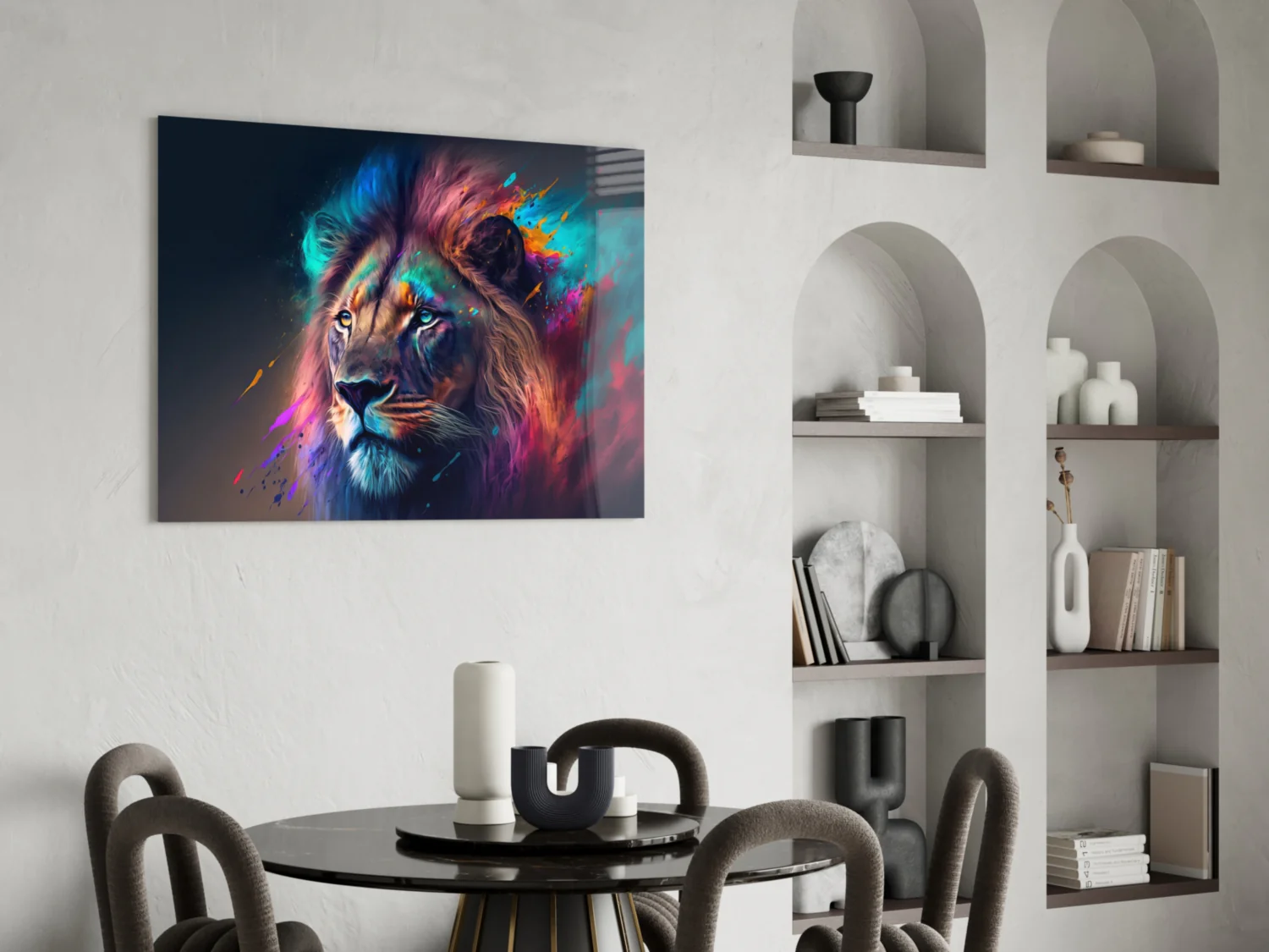 Nobility of the Lion Glass Wall Art  || Designer Collection - Image 6