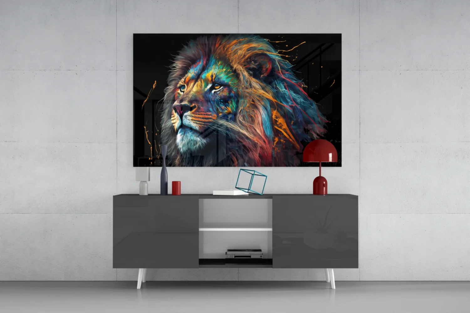 Nobility of the Lion Glass Wall Art  || Designer Collection - Image 9