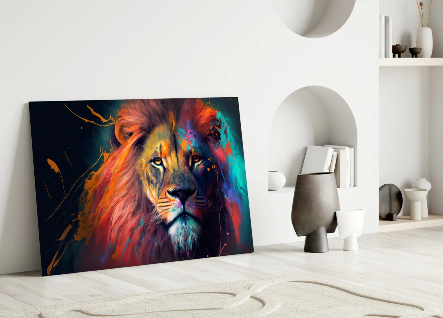 Nobility of the Lion Glass Wall Art  || Designer Collection - Image 4