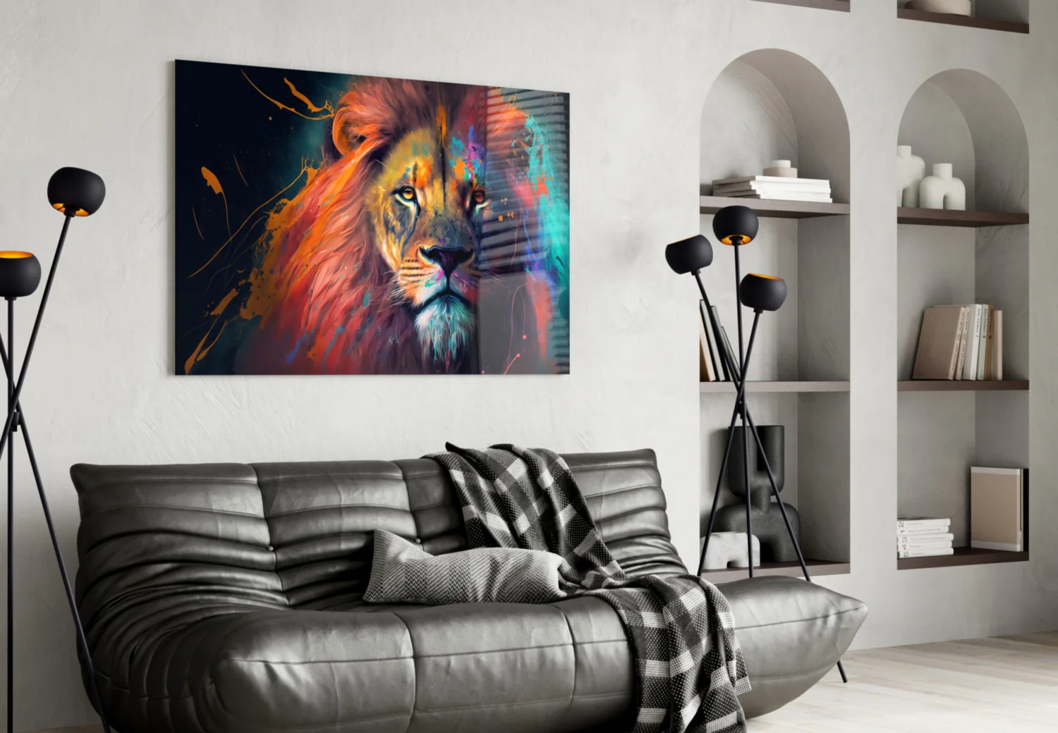Nobility of the Lion Glass Wall Art  || Designer Collection - Image 5