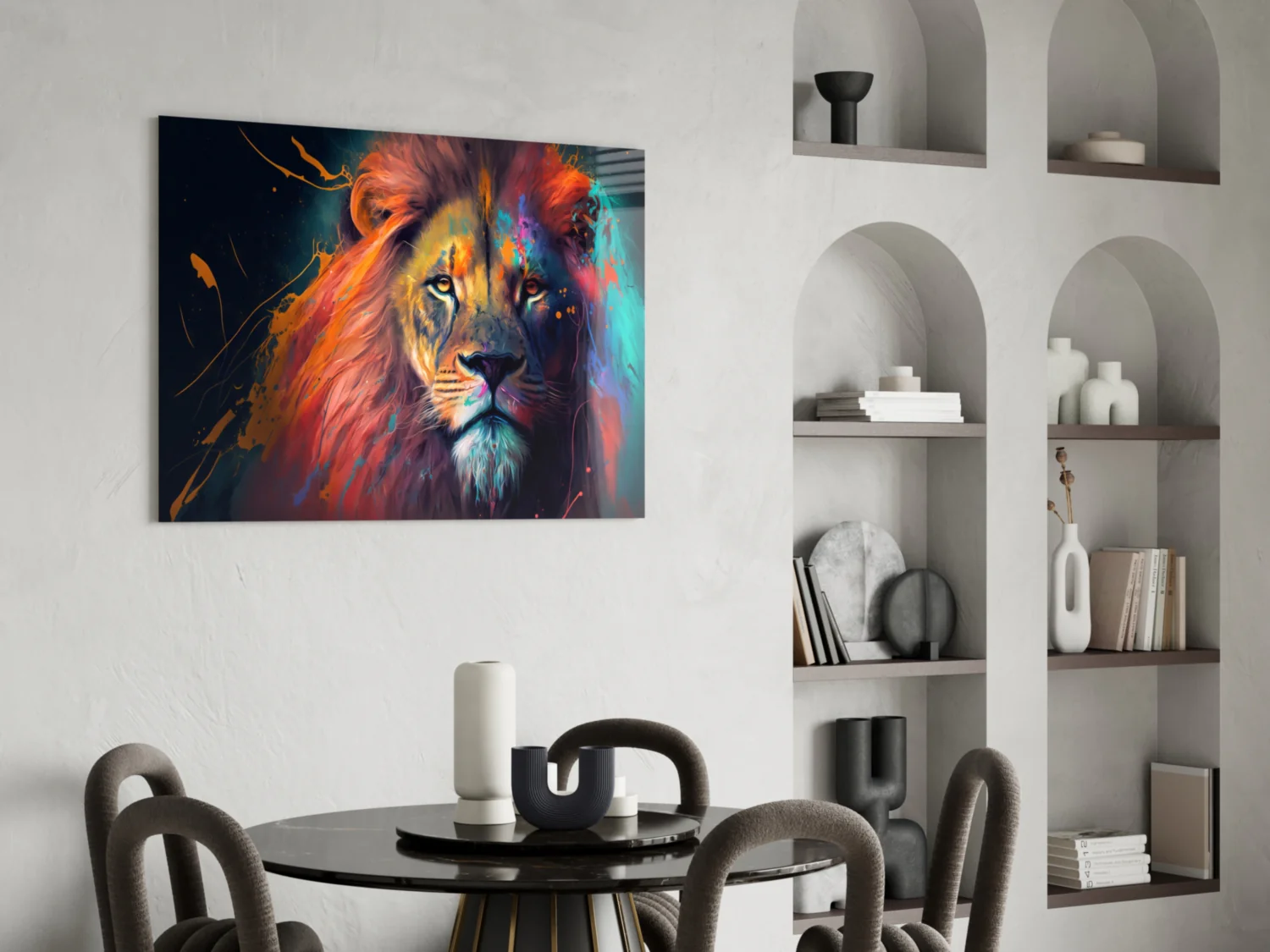 Nobility of the Lion Glass Wall Art  || Designer Collection - Image 6