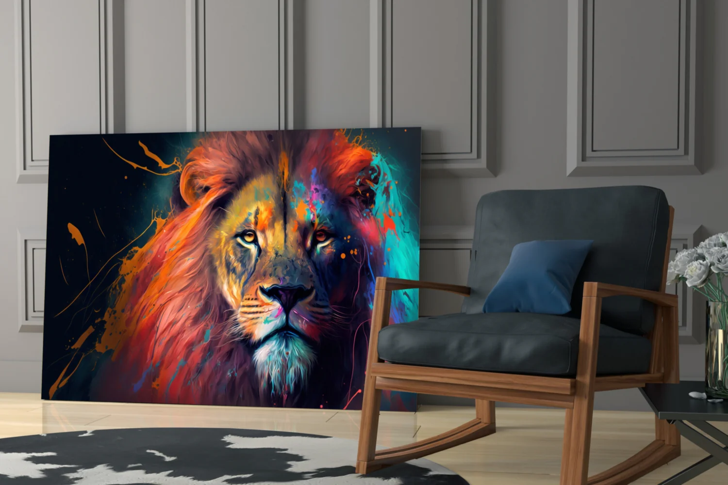 Nobility of the Lion Glass Wall Art  || Designer Collection - Image 7