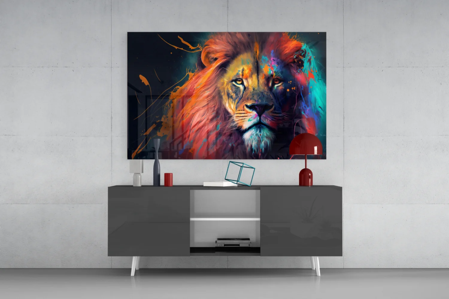 Nobility of the Lion Glass Wall Art  || Designer Collection - Image 9