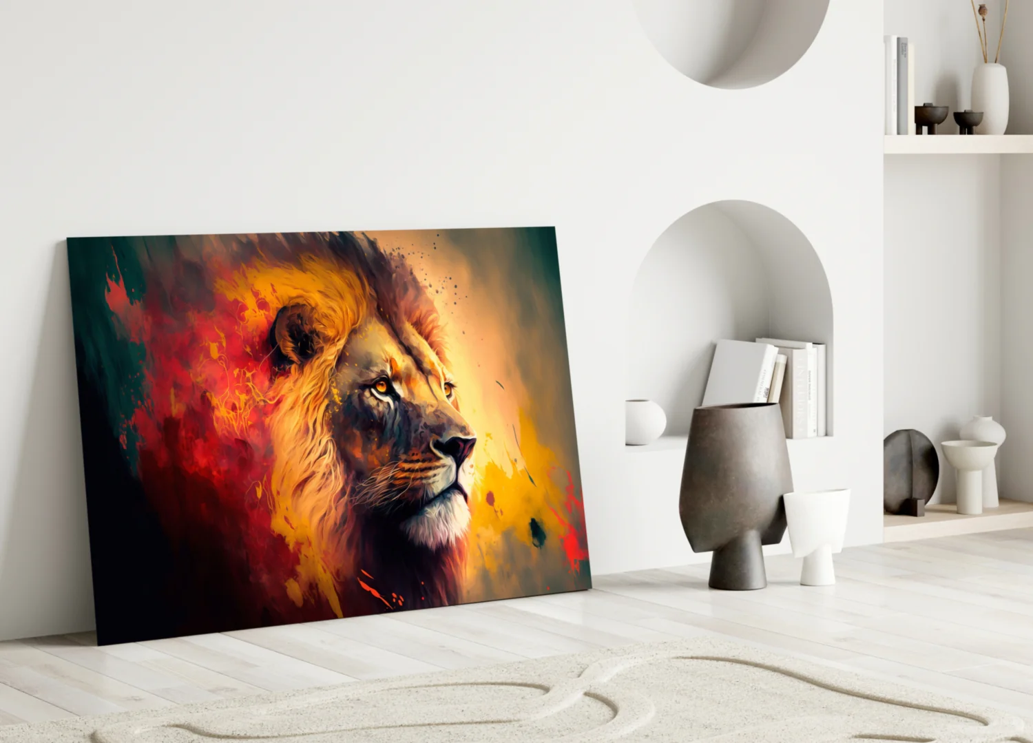 Nobility of the Lion Glass Wall Art || Designer Collection - Image 4