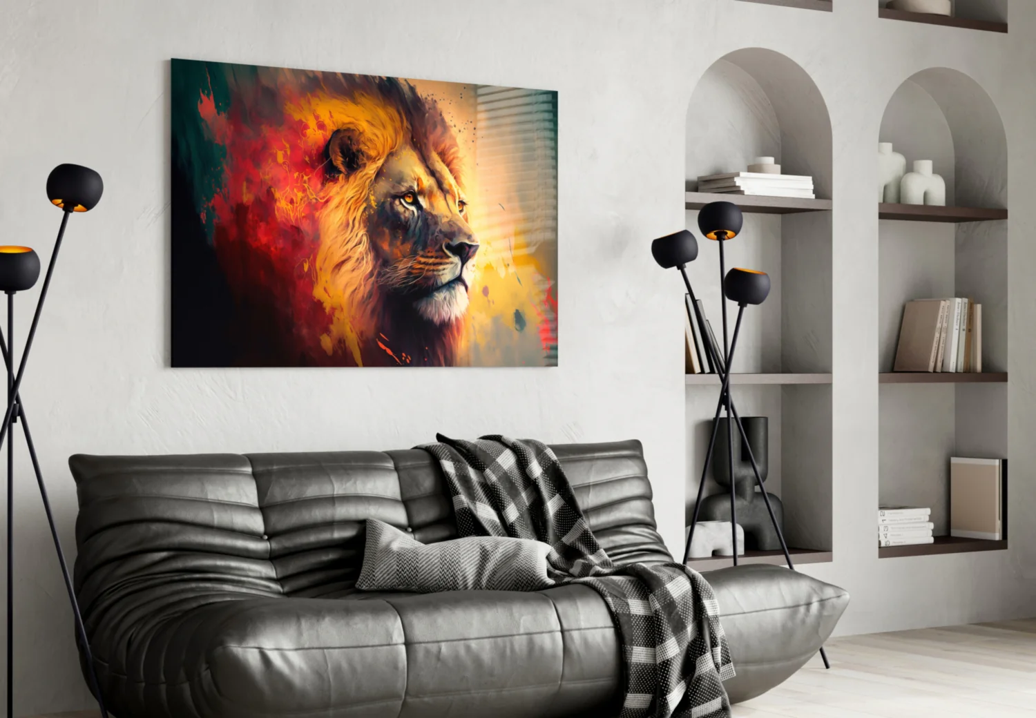 Nobility of the Lion Glass Wall Art || Designer Collection - Image 5