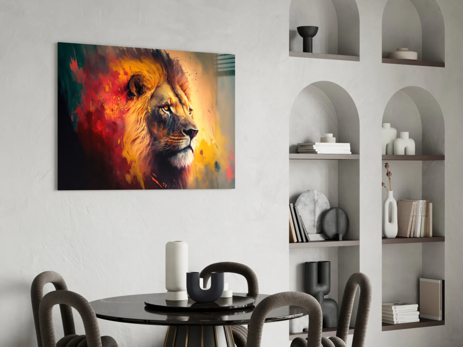 Nobility of the Lion Glass Wall Art || Designer Collection - Image 6